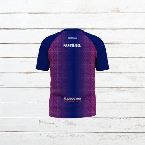 Camiseta técnica hombre #MaratóBarcelona eléctrica - Imagen 2