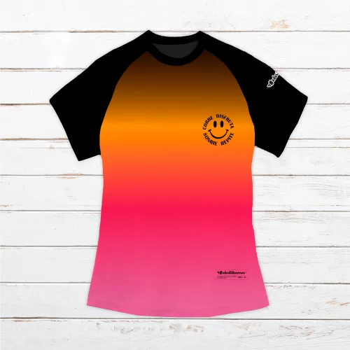 camiseta multicolor coleccion smile de arte de correr