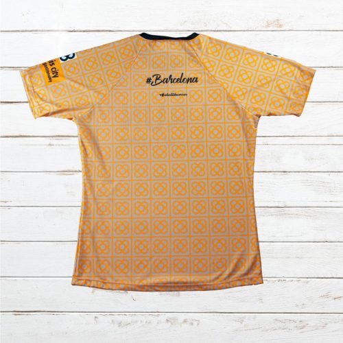 Camiseta técnica mujer #Barcelona Naranja - Imagen 2