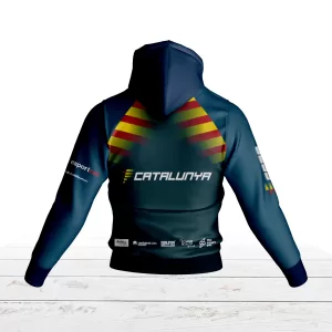 Darrera dessuadora oficial Federació Catalana d'Agility. Trasero sudadera oficial de la Federación Catalana d'Agility.