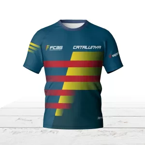 Davant samarreta tècnica oficial Federació Catalana d'Agility. Camiseta técnica oficial de la Federación Catalana d'Agility.